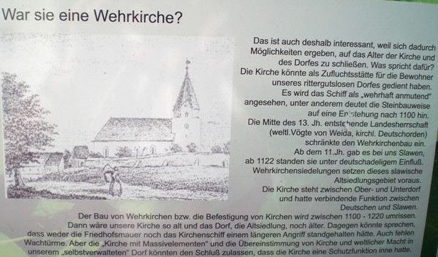 hinweistafel vor ort